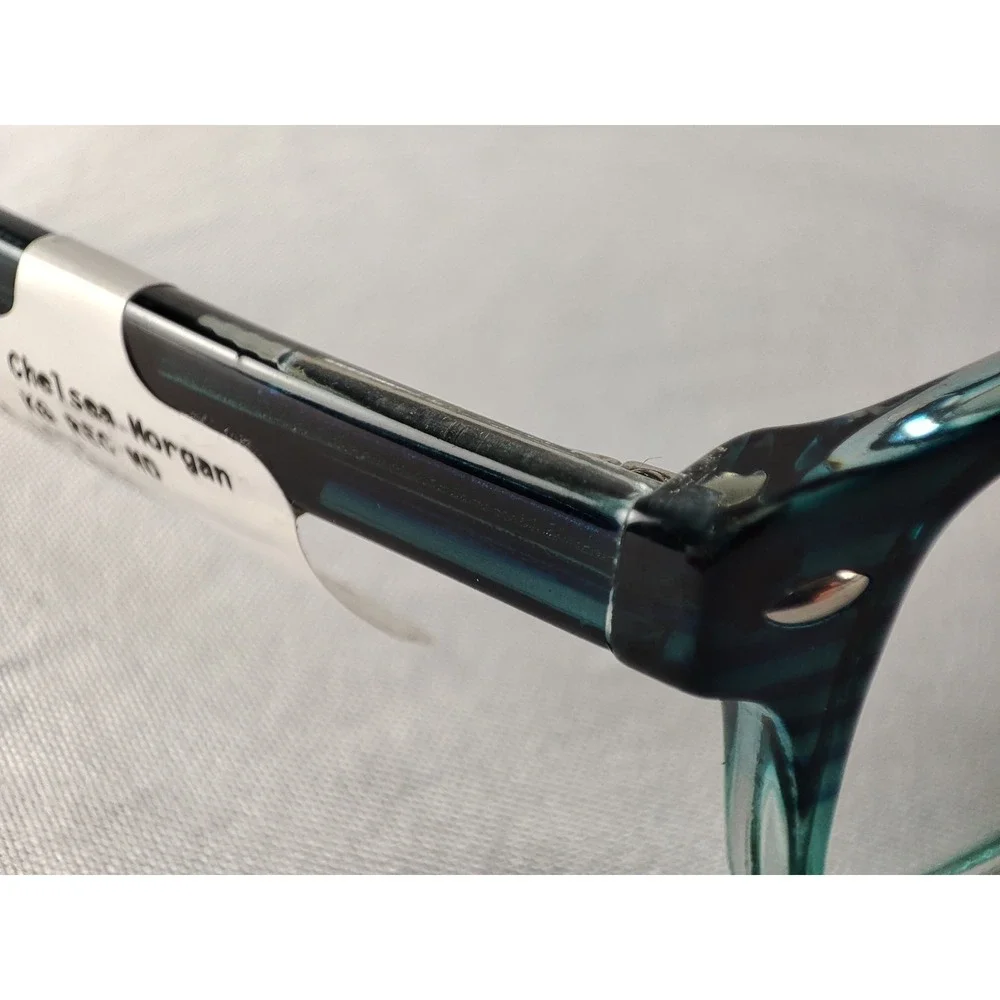 Chelsea Morgan CMM 6001 Blue Teal Kids‎ Rectangular Eyeglass Frames 48-17-135